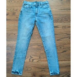RRL Double RL Ralph Lauren High Rise Stretch Medium Wash Skinny Jeans Size 29